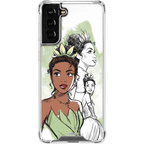 Disney Princess Tiana Sketch Galaxy S21 FE Clear Case