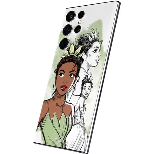 Disney Princess Tiana Sketch Galaxy S22 Ultra Skin