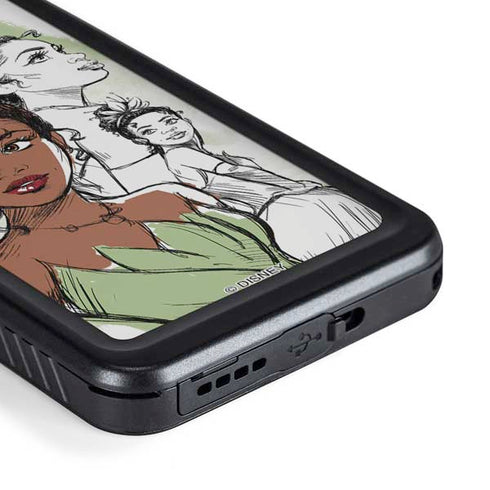 Disney Princess Tiana Sketch Galaxy S23 Plus Waterproof Case