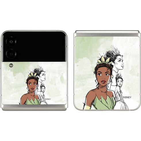Disney Princess Tiana Sketch Galaxy Z Flip3 5G Skin
