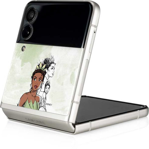 Disney Princess Tiana Sketch Galaxy Z Flip4 5G Skin