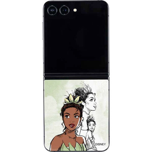 Disney Princess Tiana Sketch Galaxy Z Flip5 5G Skin