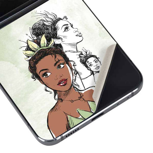 Disney Princess Tiana Sketch Galaxy Z Flip5 5G Skin