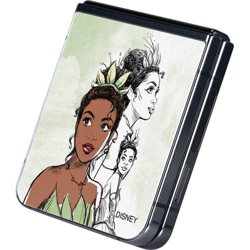 Disney Princess Tiana Sketch Galaxy Z Flip5 5G Skin
