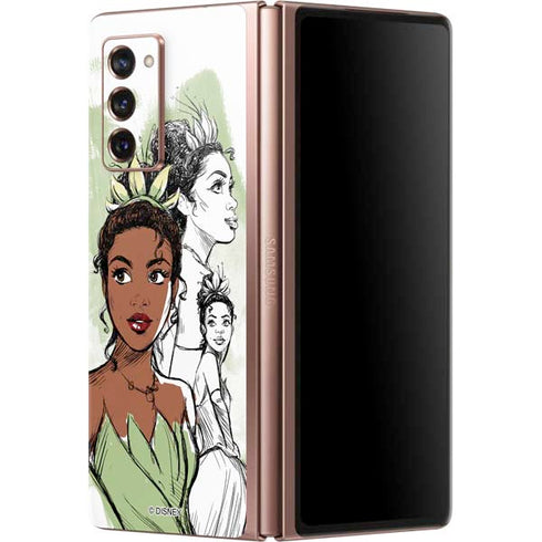 Disney Princess Tiana Sketch Galaxy Z Fold2 5G Skin