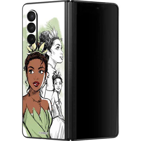 Disney Princess Tiana Sketch Galaxy Z Fold3 5G Skin