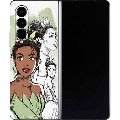 Disney Princess Tiana Sketch Galaxy Z Fold4 5G Skin