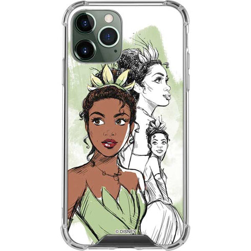Disney Princess Tiana Sketch iPhone 12 Pro Clear Case