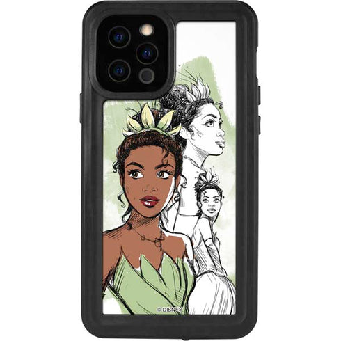 Disney Princess Tiana Sketch iPhone 12 Pro Waterproof Case