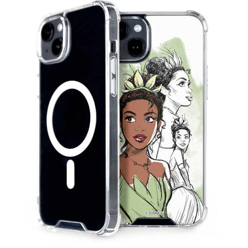 Disney Princess Tiana Sketch iPhone 15 Plus MagSafe Case
