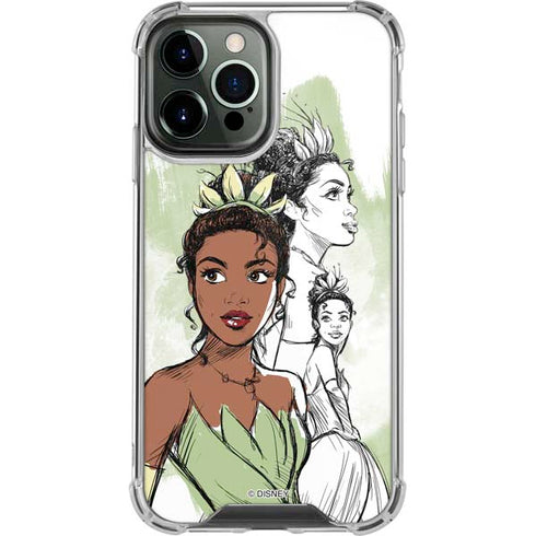 Disney Princess Tiana Sketch iPhone 14 Pro Max Clear Case