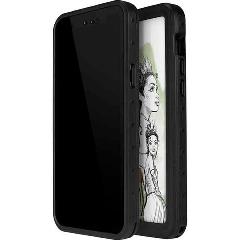 Disney Princess Tiana Sketch iPhone 14 Pro Waterproof Case