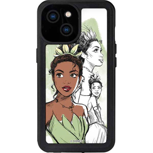 Disney Princess Tiana Sketch iPhone 15 Waterproof Case