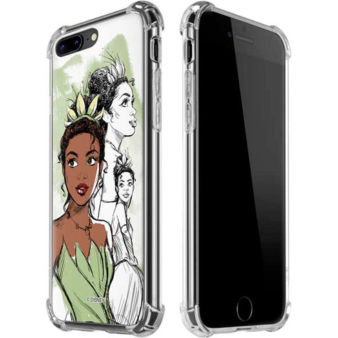 Disney Princess Tiana Sketch iPhone 7/8 Plus Clear Case