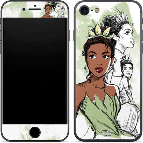 Disney Princess Tiana Sketch iPhone 8 Skin