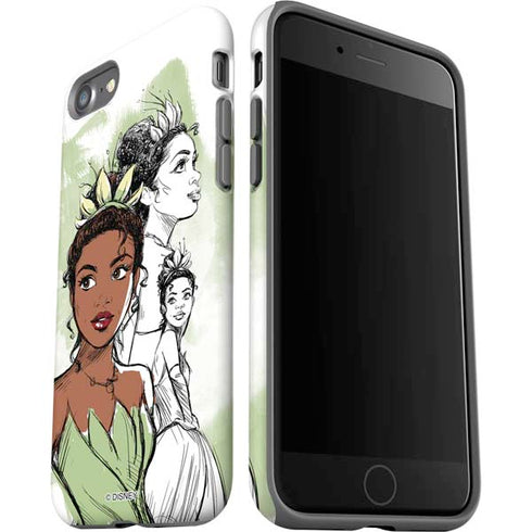 Disney Princess Tiana Sketch iPhone SE (2nd & 3rd Gen) Pro Case