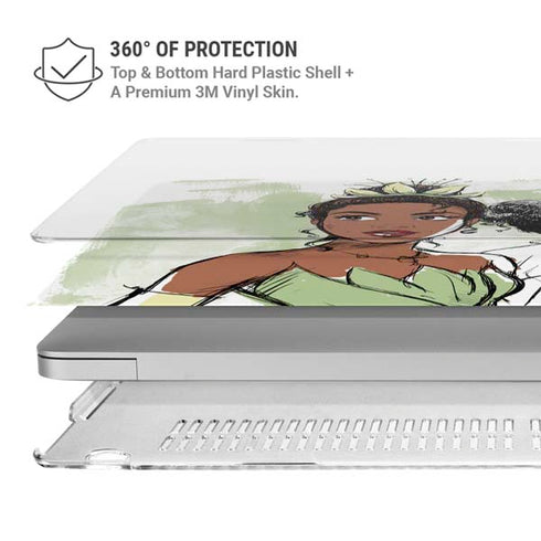 Disney Princess Tiana Sketch MacBook Air 15in (2023-2025) Case plus Skin