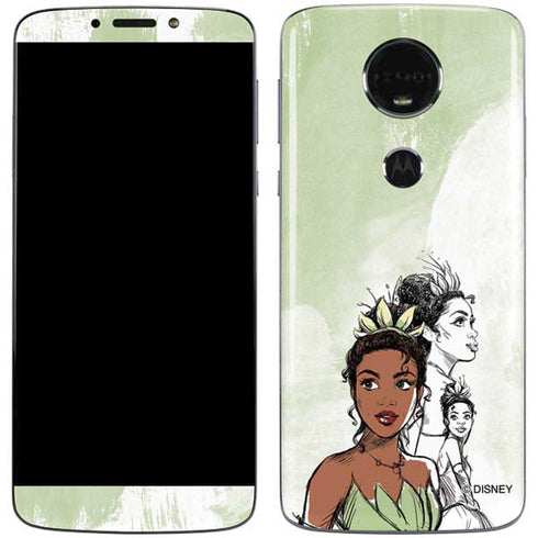 Disney Princess Tiana Sketch Moto E5 Plus Skin