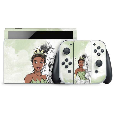 Disney Princess Tiana Sketch Nintendo Switch OLED (2021) Skin