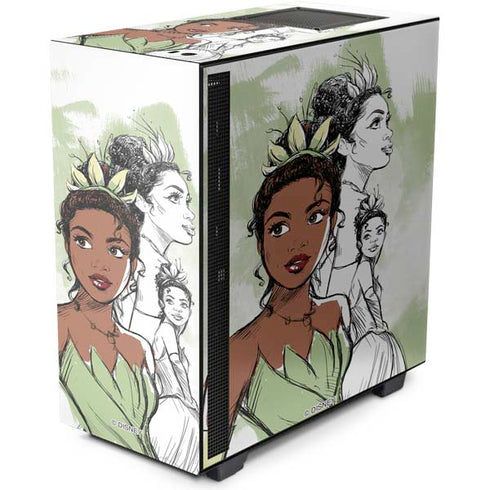 Disney Princess Tiana Sketch NZXT H510 Compact ATX Mid-Tower Case Skin