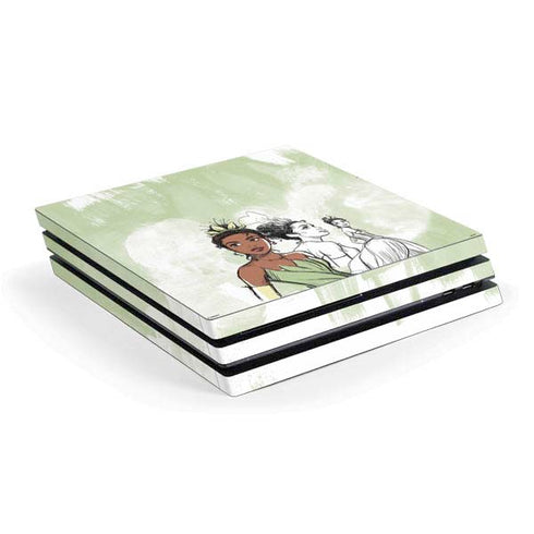 Disney Princess Tiana Sketch PS4 Pro Console Skin