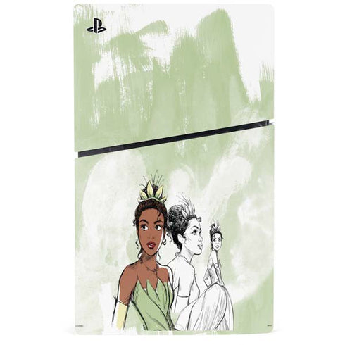 Disney Princess Tiana Sketch PS5 Slim Disk Console Skin