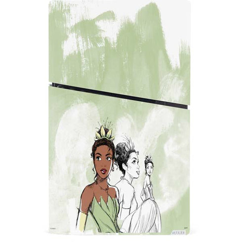 Disney Princess Tiana Sketch PS5 Slim Digital Edition Bundle Skin