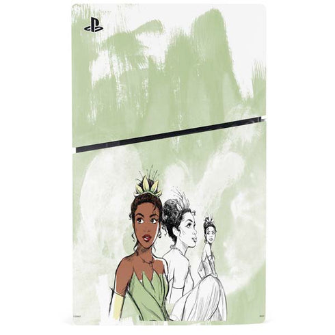 Disney Princess Tiana Sketch PS5 Slim Digital Edition Console Skin