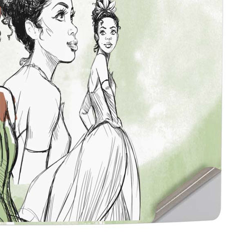 Disney Princess Tiana Sketch PS5 Slim Digital Edition Console Skin