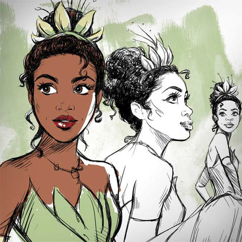 Disney Princess Tiana Sketch Surface Book 2 13.5in Skin