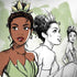 Disney Princess Tiana Sketch Surface Book 2 13.5in Skin