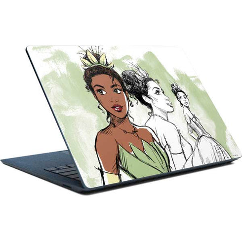 Disney Princess Tiana Sketch Surface Laptop Skin
