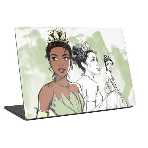 Disney Princess Tiana Sketch Universal Laptop 12in (9.8 x 6.8in) Skin