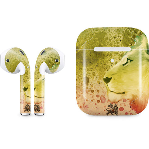 Profile of the Lion of Judah Apple AirPods 2 Skin