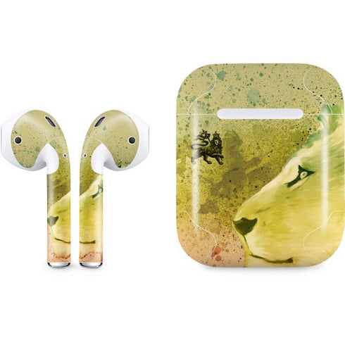 Profile of the Lion of Judah Apple AirPods Skin