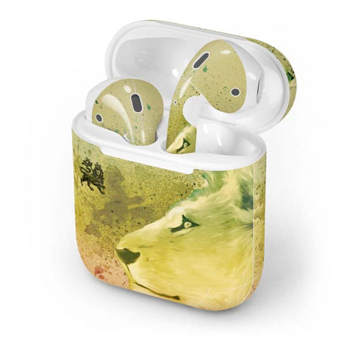 Profile of the Lion of Judah Apple AirPods Skin