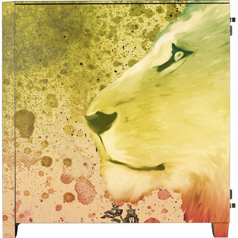 Profile of the Lion of Judah Corsair 4000D Tempered Glass Mid-Tower ATX Case Skin