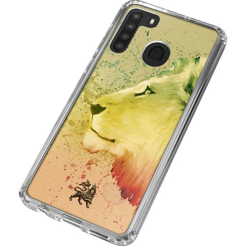 Profile of the Lion of Judah Galaxy A21 Clear Case
