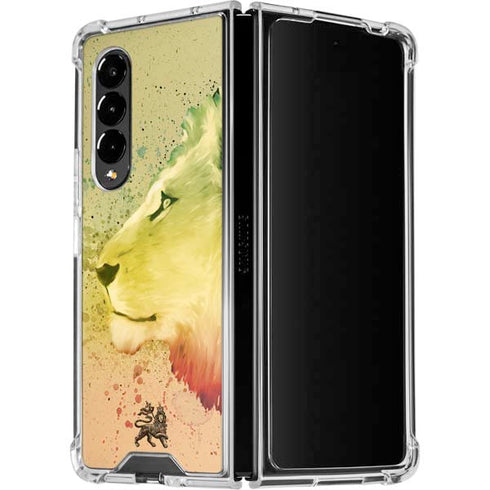 Profile of the Lion of Judah Galaxy Z Fold4 5G Clear Case
