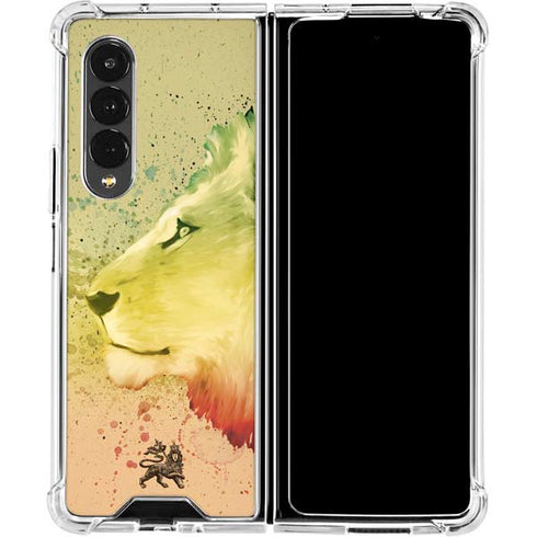 Profile of the Lion of Judah Galaxy Z Fold4 5G Clear Case
