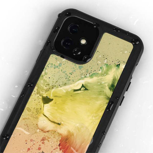 Profile of the Lion of Judah iPhone 12 Mini Waterproof Case