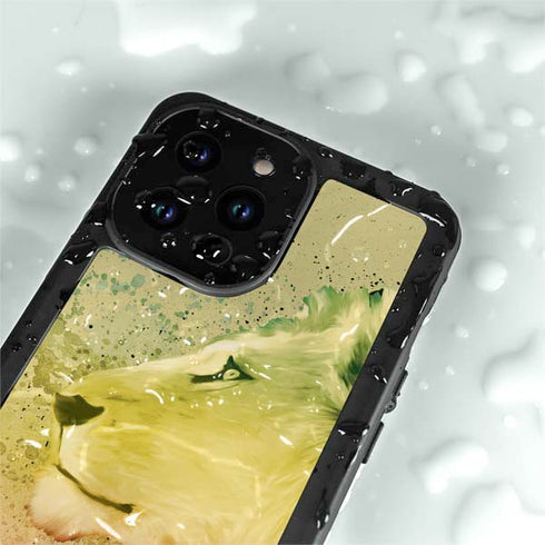 Profile of the Lion of Judah iPhone 14 Pro Max Waterproof Case