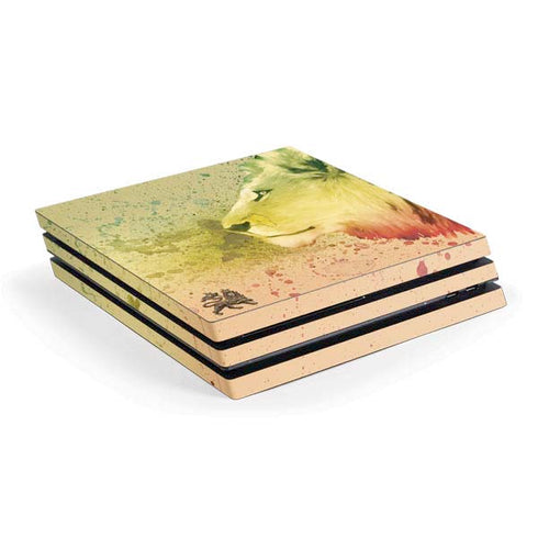 Profile of the Lion of Judah PS4 Pro Console Skin