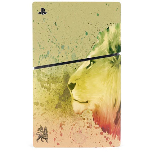 Profile of the Lion of Judah PS5 Slim Disk Console Skin