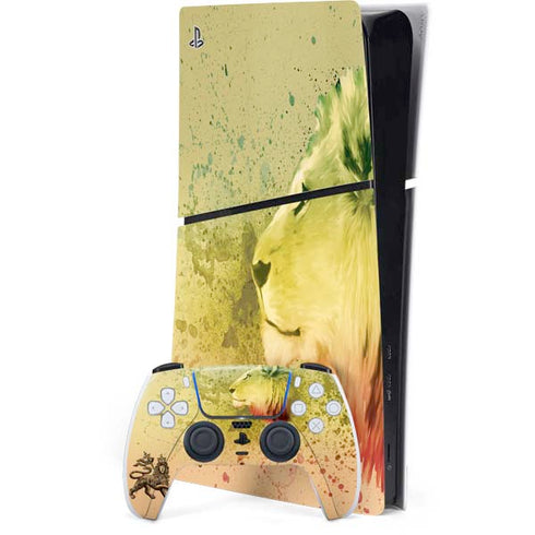 Profile of the Lion of Judah PS5 Slim Digital Edition Bundle Skin