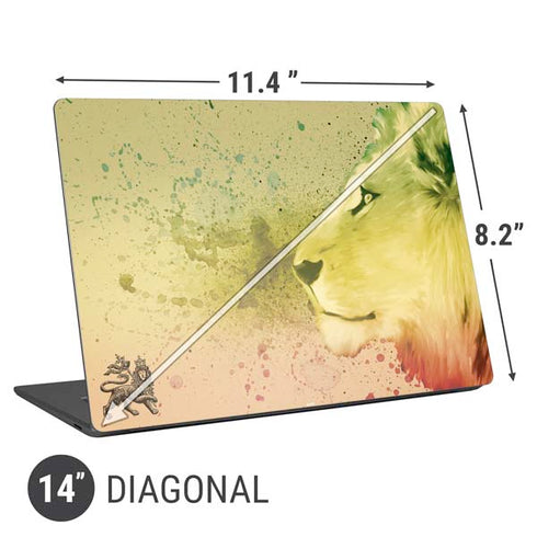 Profile of the Lion of Judah Universal Laptop 14in (11.4 x 8.2in) Skin