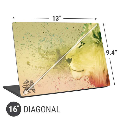 Profile of the Lion of Judah Universal Laptop 16in (13 x 9.4in) Skin