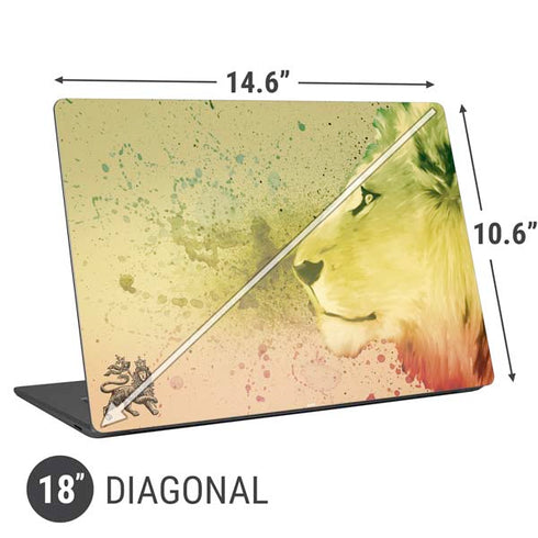 Profile of the Lion of Judah Universal Laptop 18in (14.6 x 10.6in) Skin