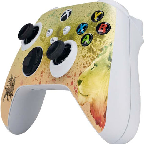 Profile of the Lion of Judah Xbox Series S Controller Skin