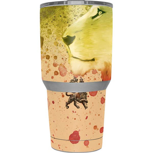 Profile of the Lion of Judah Yeti 30oz Rambler Tumbler Skin